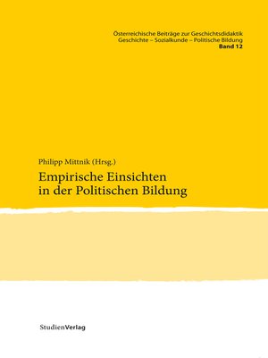cover image of Empirische Einsichten in der Politischen Bildung
